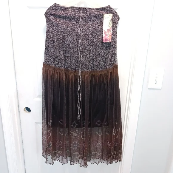 ❌️SOLD❌️ NWT lapis flowy skirt women's small - Picture 3 of 13